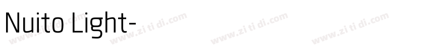 Nuito Light字体转换 Nuito Light字体转换